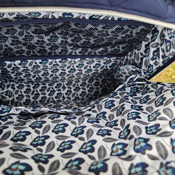Vera Bradley quilted blue backpack for a laptop main image 11